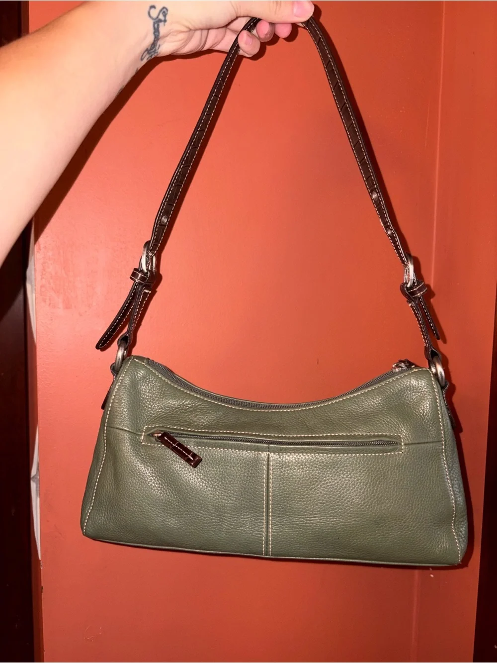 Tig & Co Y2K 90’s Vintage genuine leather bag - Picture 4 of 10